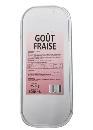 [ART-06867] GLACE FRAISE 5L / 2,5KG
