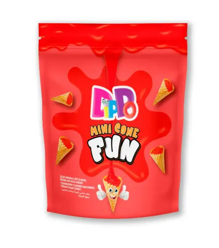DiPPo Mini Cone Fun Cup - Fraise 24x70g