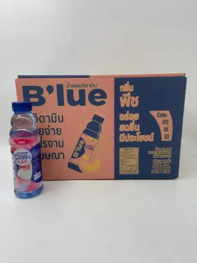 [ART-07859] B'LUE PECHE 500ML {C24} - Boisson Thaïlande aromatisée à la pêche