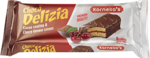 [ART-07956] Kornelia's Choco Delizia Cocoa Coating & Cherry Flavour Cream 240g