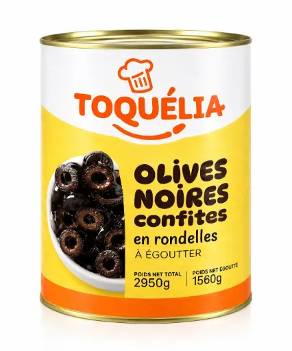 [ART-00236] OLIVES NOIRES RONDELLES 3/1 TOQUELIA