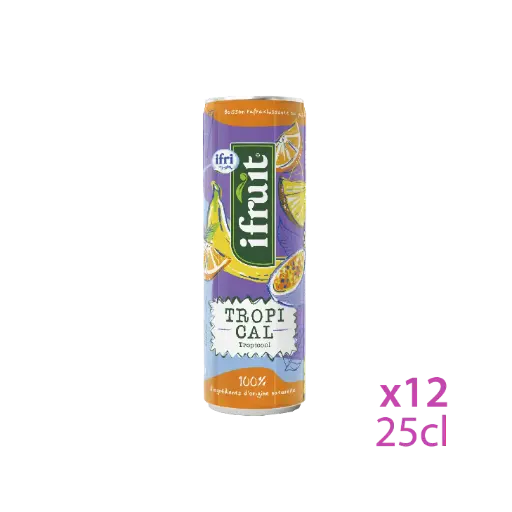 IFRUIT TROPICAL CANS 25CL X12