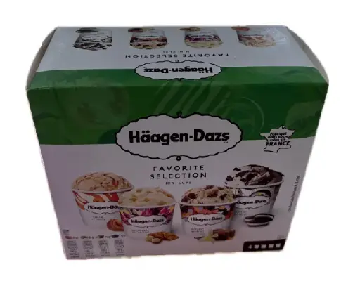 GLACE FAVORITES 95ML X4 HAAGEN DAZS {C12}