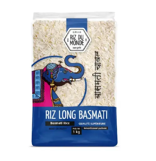[ART-07336] RIZ DU MONDE BASMATI LONG ELEPHANT 1KG