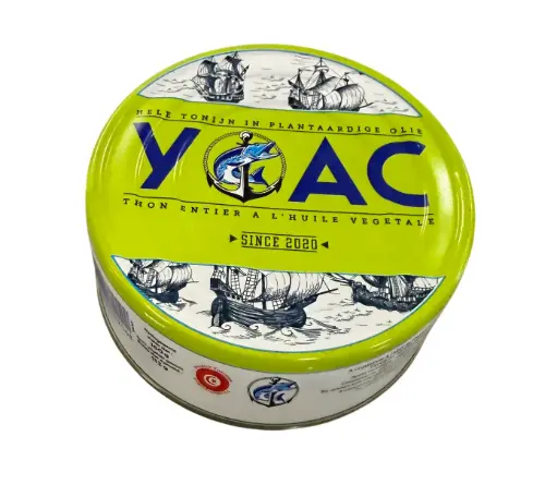 THON ENTIER A L'HUILE VEGETALE 160G YOAC