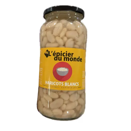 HARICOTS BLANC BOCAL 540G X12 L'EPICIER DU MONDE