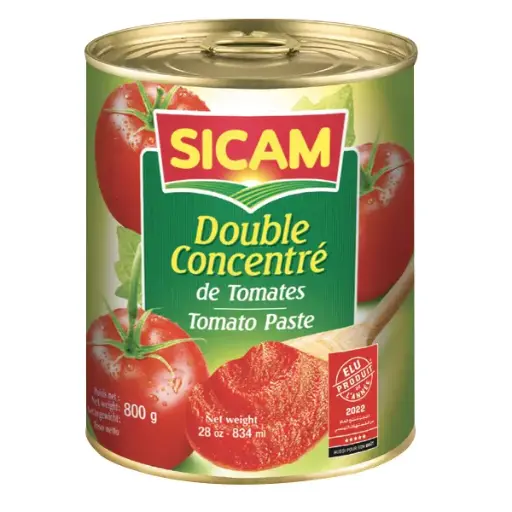 DOUBLE CONCENTRE DE TOMATES 800G 4/4 SICAM