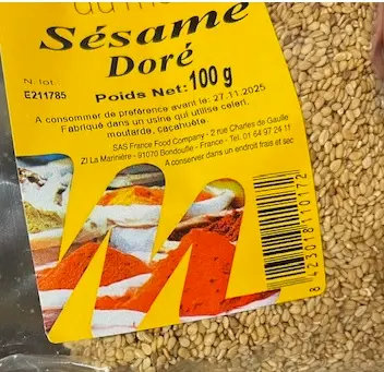 SESAME DORE 100G L'EPICIER DU MONDE