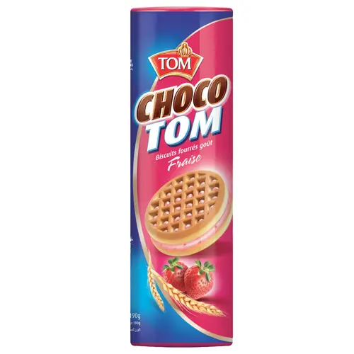BISCUITS A LA FRAISE 190G CHOCO TOM