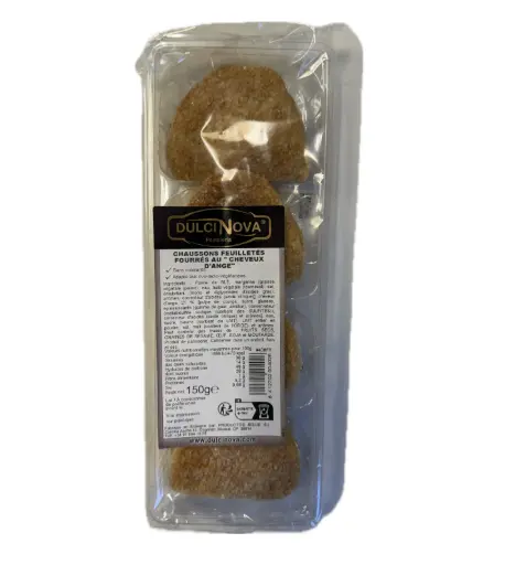 CHAUSSONS FEUILLETES FOURRES AU "CHEVEUX D’ANGE" B4 DULCINOVA