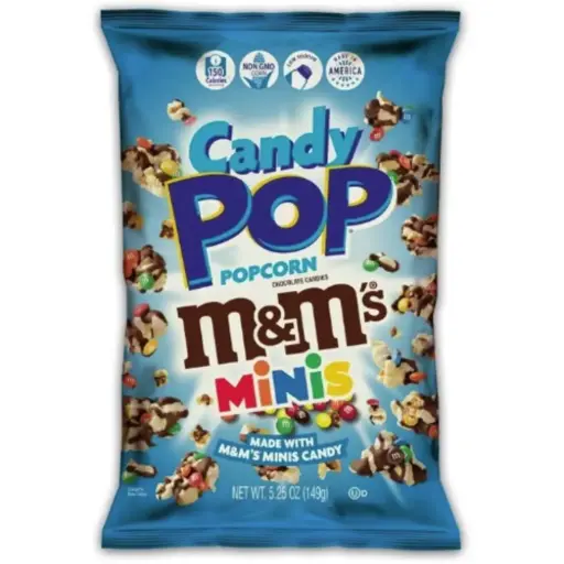 CANDY POP M&M'S POPCORN 149G X12
