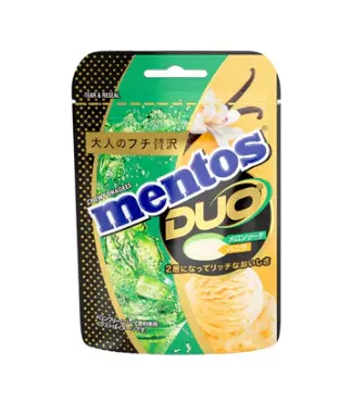 MENTOS DUO MELON VANILLE 45G X10