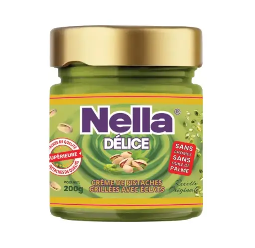 CREME DE PISTACHES CACAO AVEC ECLATS DE PISTACHES 200G