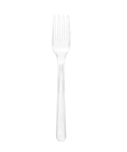 FOURCHETTE PLASTIQUE REUTILISABLE X100 {C*10}