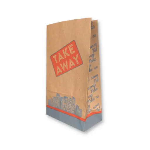 SAC SOS KRAFT R4 MARRON SANS POIGNEE (12,5x7,5x24,5) X250