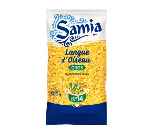 PATE LANGUE D'OISEAU GROS RISONE N°13 500G X24 SAMIA