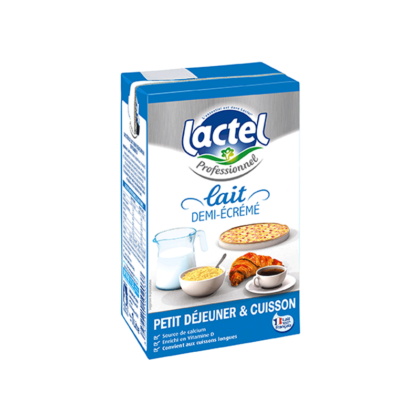 [ART-00344] LAIT DEMI ECREME UHT X6 LACTEL
