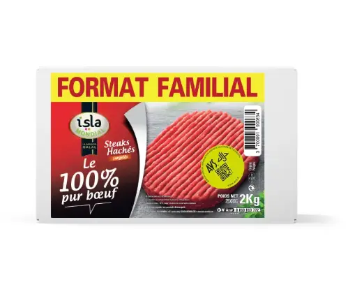 STEAK HACHE 100% 2KG ISLA MONDIAL