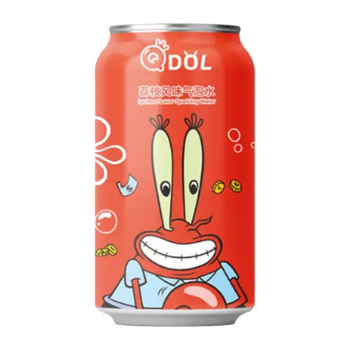 QDOL BOB L'ÉPONGE LYCHEE FLAVOR SODA 24X 33CL