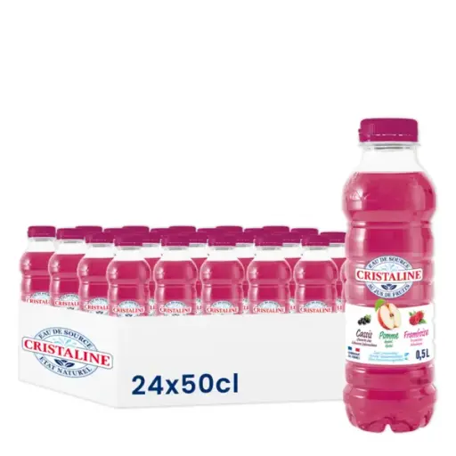 CRISTALINE POMME CASSIS FRAMBOISE 50CL X24