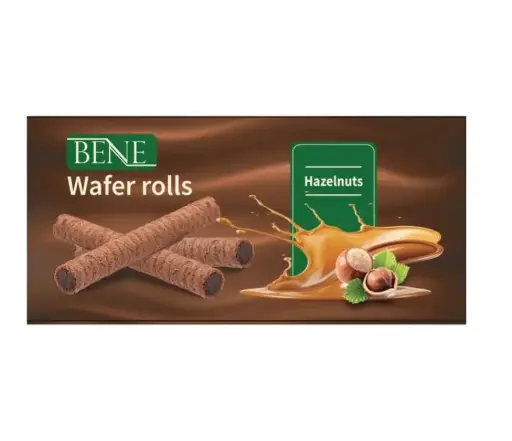 WAFER ROLLS NOISETTE 140G BENE