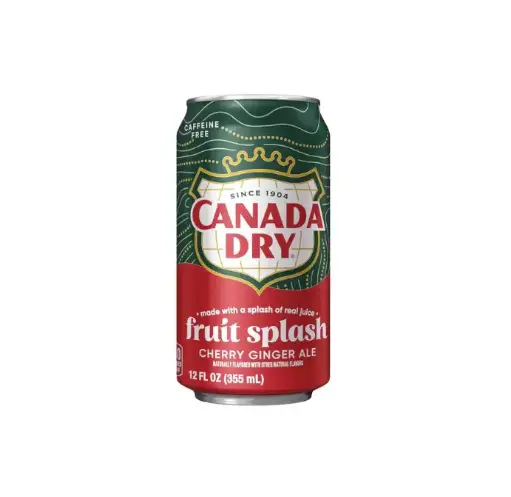 CANADA DRY FRUIT SPLASH CHERRY GINGER ALE 24X 355ml