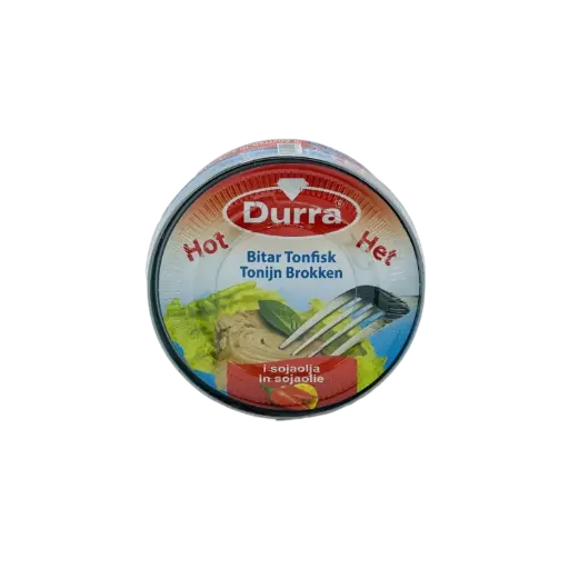 THON ENTIER A L'HUILE DE SOJA HOT CHILI DURRA160G {48}