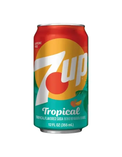 7UP TROPICAL 355ML USA X12