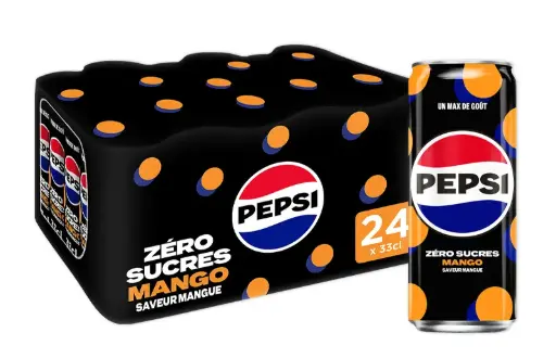 PEPSI MAX MANGUE 33CL X24
