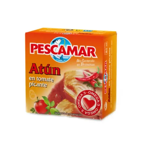 THON A LA TOMATE PIQUANTE PESCAMAR 80G