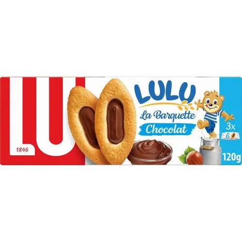 LU LULU BARQUETTE CHOCOLAT 120G