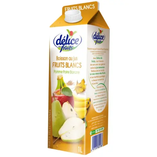 JUS FRUITS BLANCS DELICE 1L 