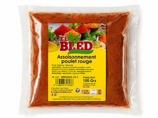 EPICES POULET ROUGE EL BLED 100G {C20}