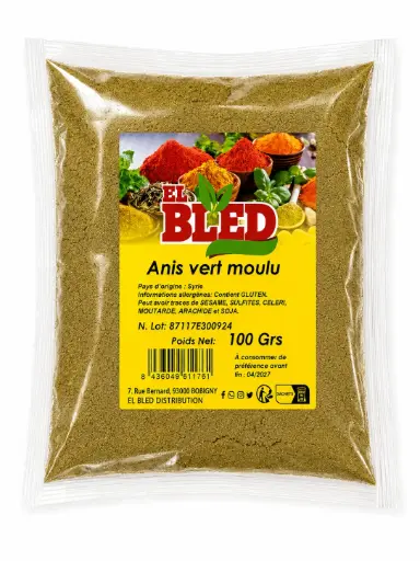 ANIS VERT MOULU EL BLED 100G {C20}