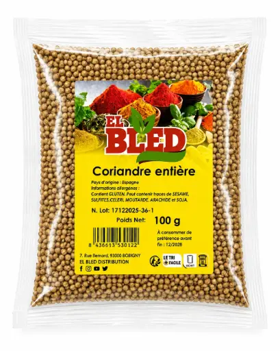 CORIANDRE GRAINS EL BLED 100G {C20}