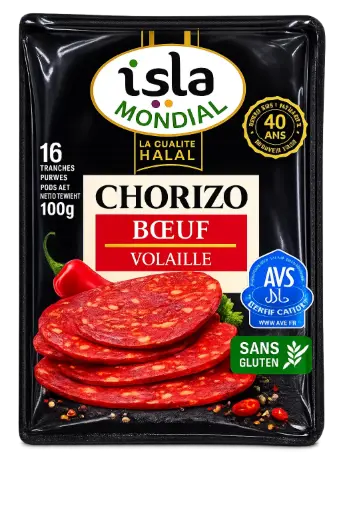 CHORIZO PUR BOEUF VOLAILLE 100G ISLA MONDIAL {10}