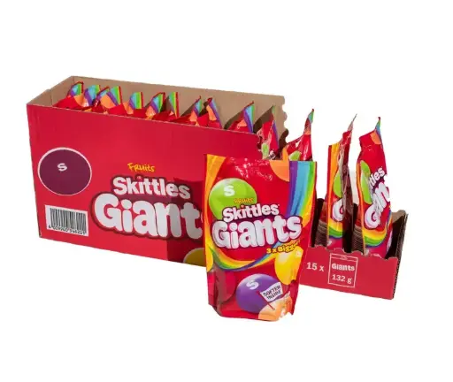 SKITTLES GIANTS FRUITS 132G {C15}